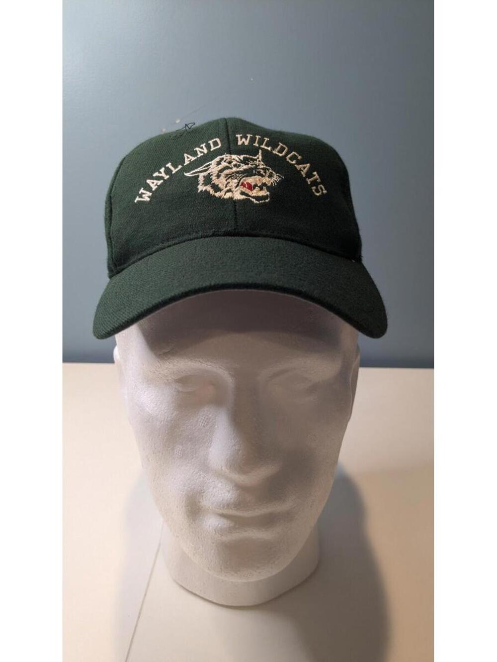 Wayland Wildcats Green Small Medium Fitted Hat